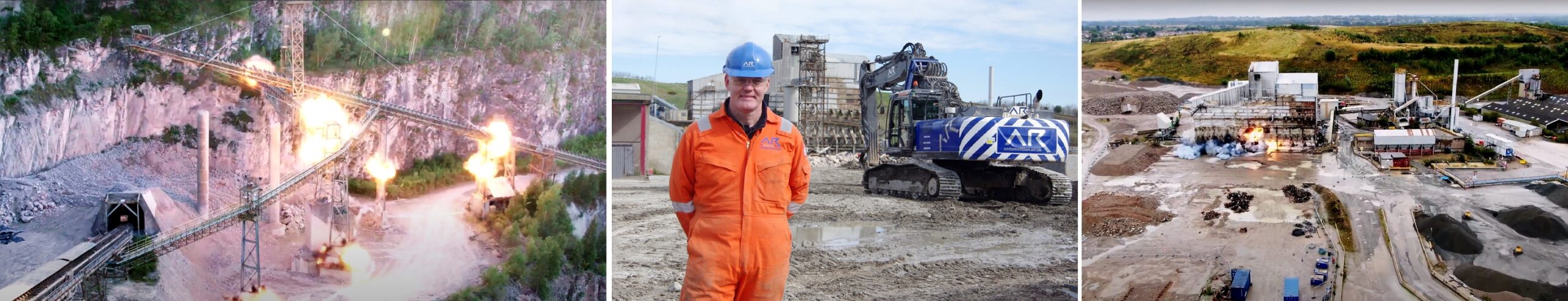 Pioneering explosives at Croft Quarry